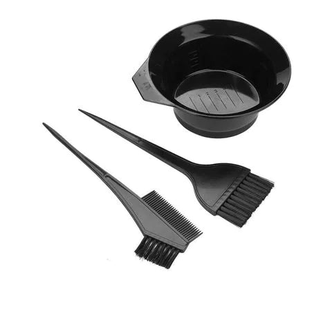 Black Hair Color Bowl and Brush Set