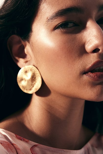 H&M Hammered Earrings