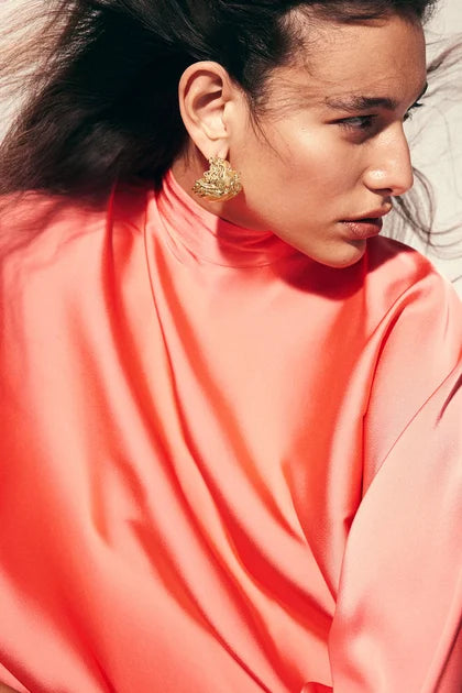 H&M-Textured Hoop Earrings