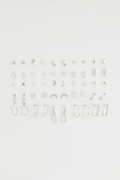 25 Pairs Earrings And Studs