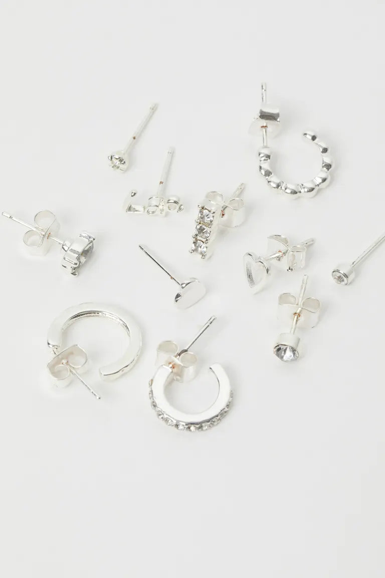 25 Pairs Earrings And Studs