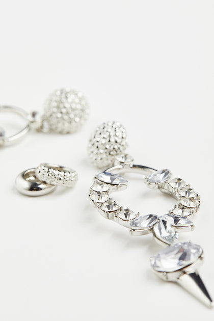 H&M- SILVER CHANDELIERS EARRINGS WITH CUFFS